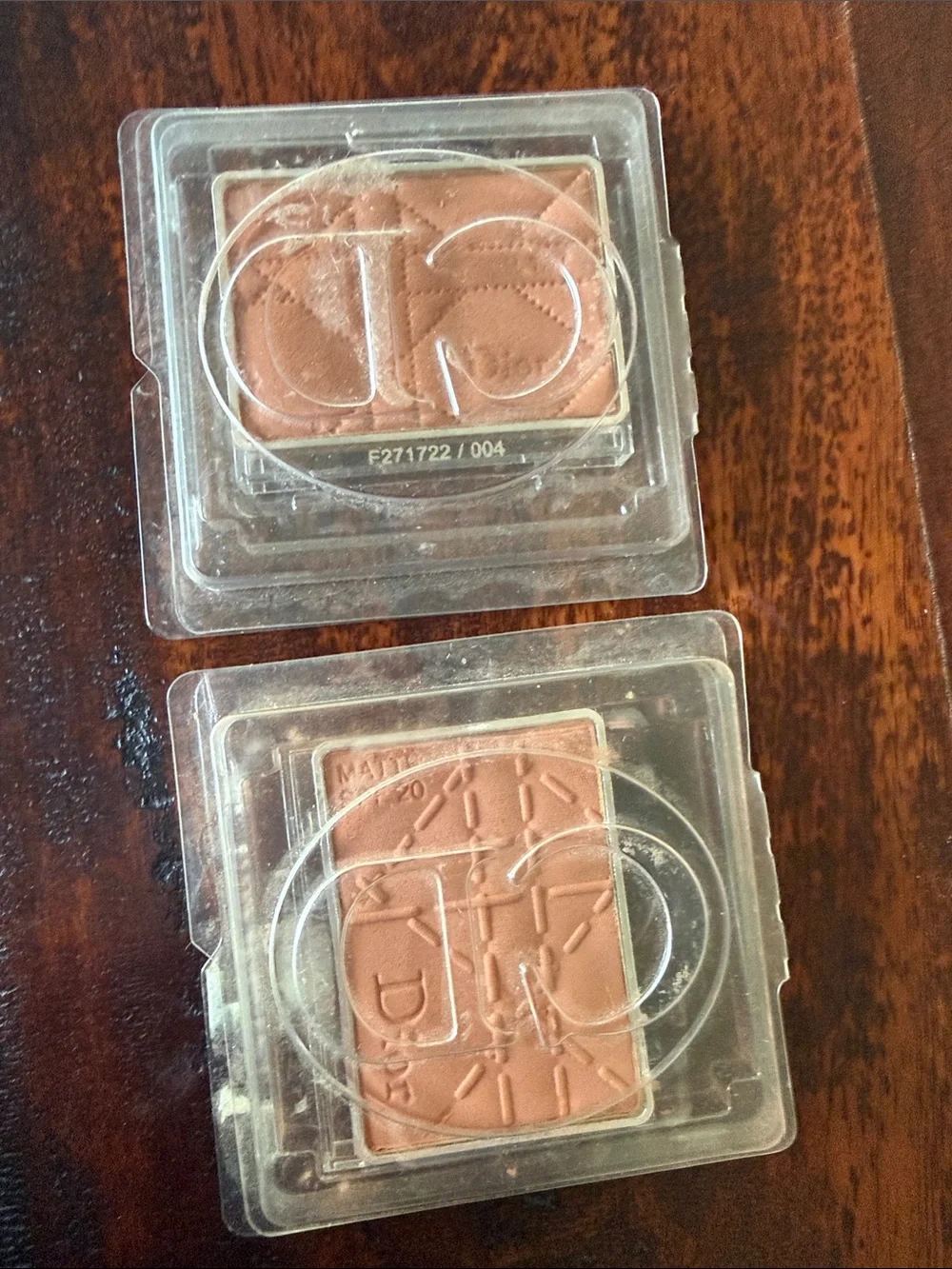 Dior Matte Bronzer Compact in Warm Brown and Pressed powder Demo New both